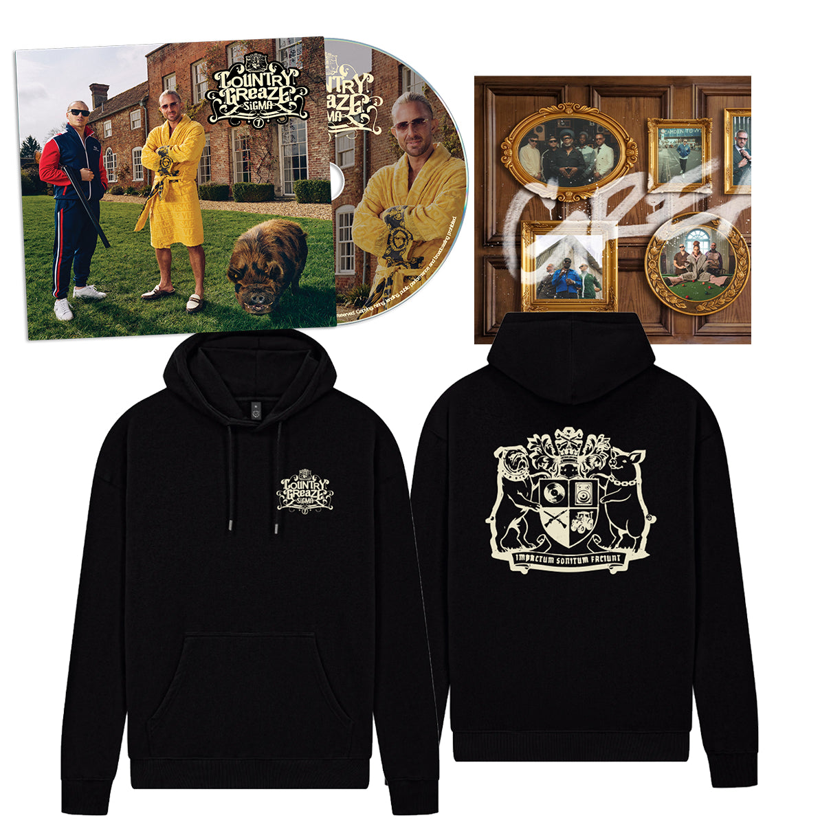 COUNTRY GREAZE CD + Hoodie + Signed Full Colour Booklet PRE ORDER