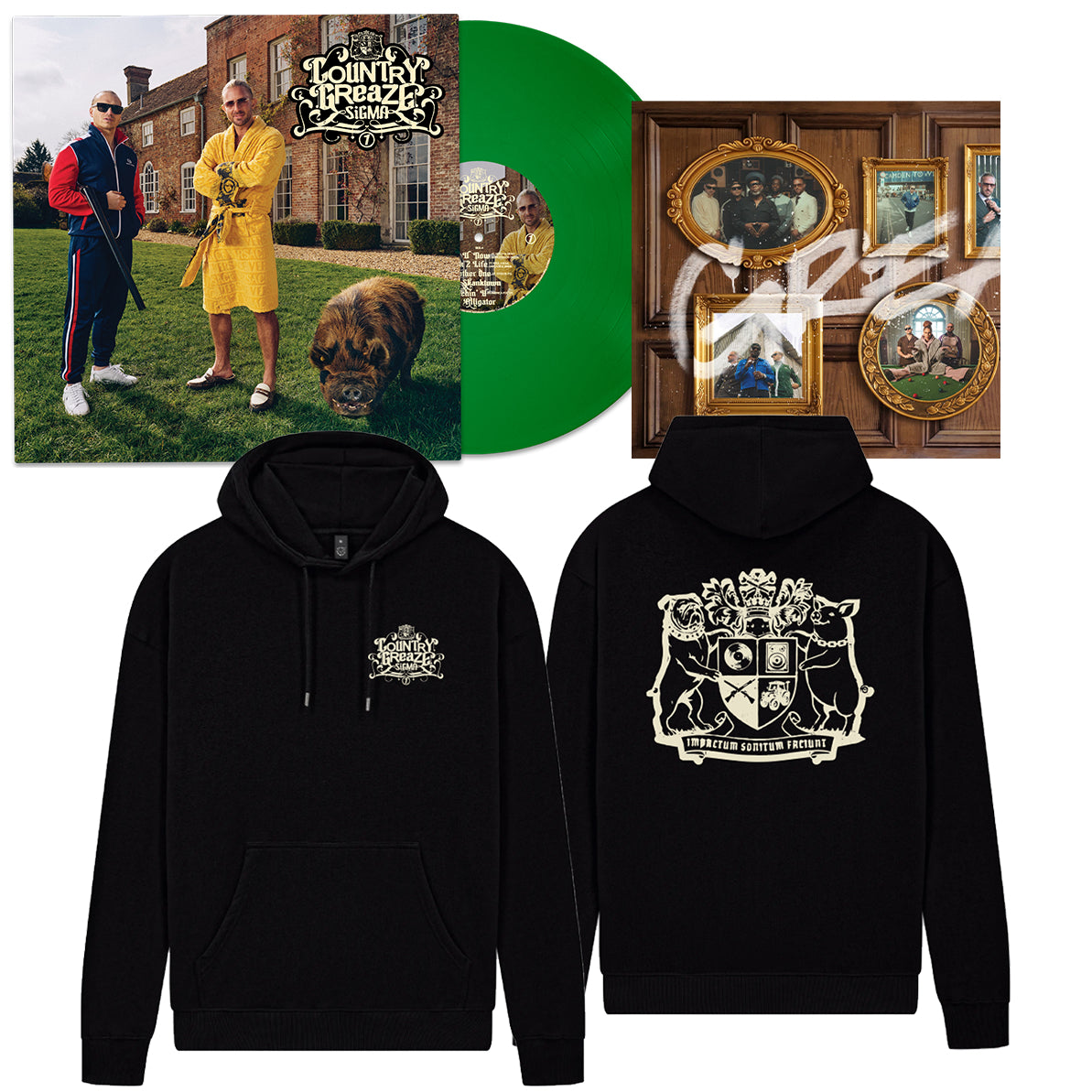 COUNTRY GREAZE 12" Vinyl + Hoodie + Signed Full Colour Booklet PRE ORDER