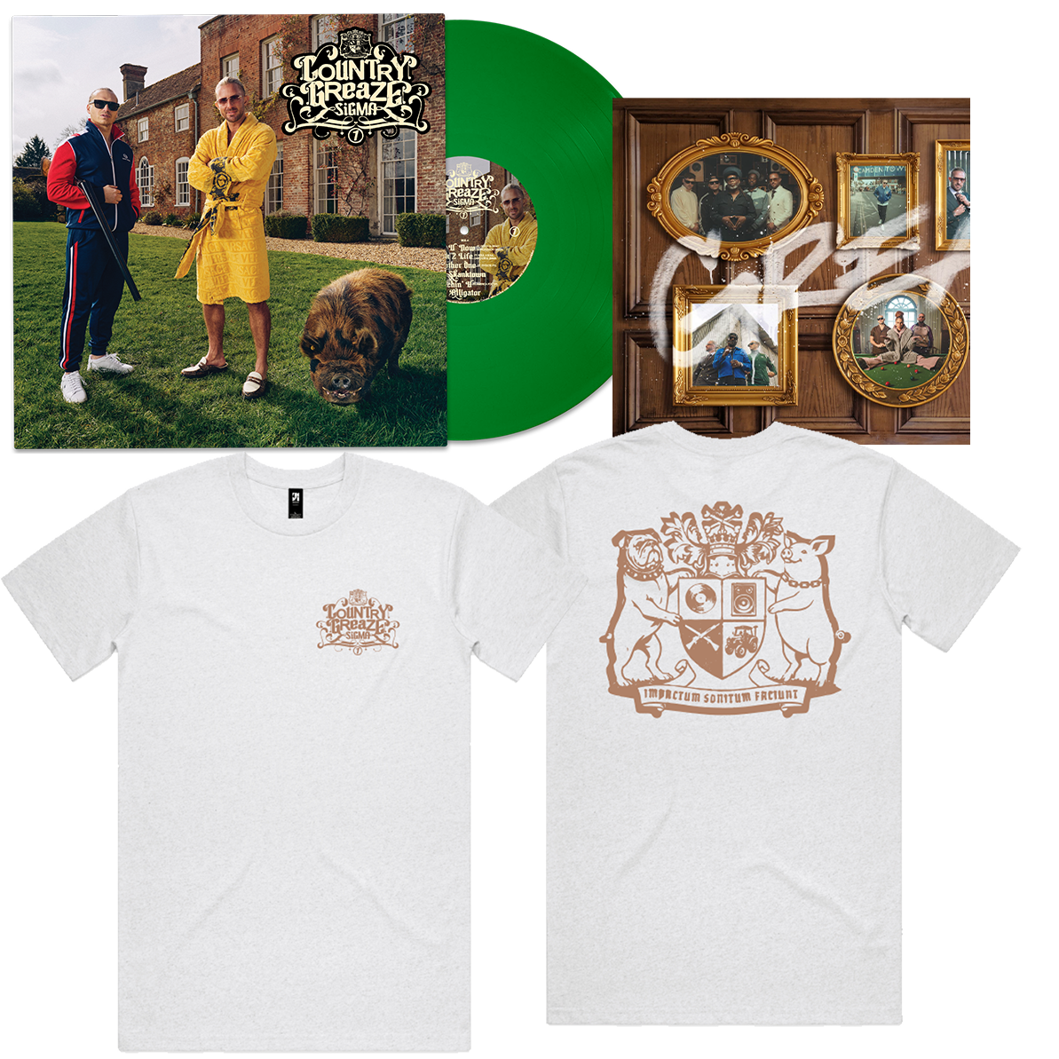 COUNTRY GREAZE 12" Vinyl + T Shirt + Signed Full Colour Booklet PRE ORDER