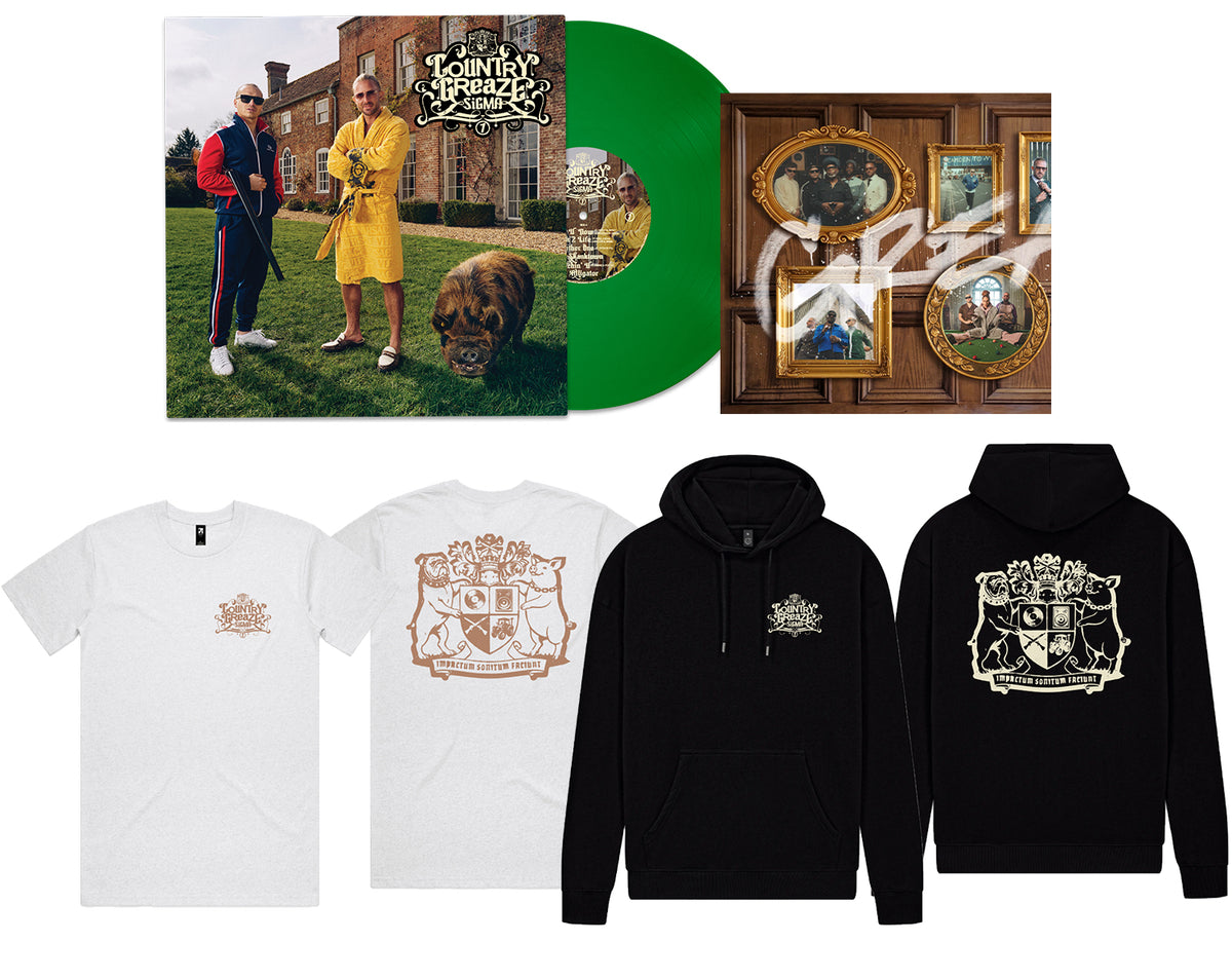 COUNTRY GREAZE Mega Bundle 12" Vinyl + Hoodie + Tee Shirt + Signed Full Colour Booklet PRE ORDER (Copy)